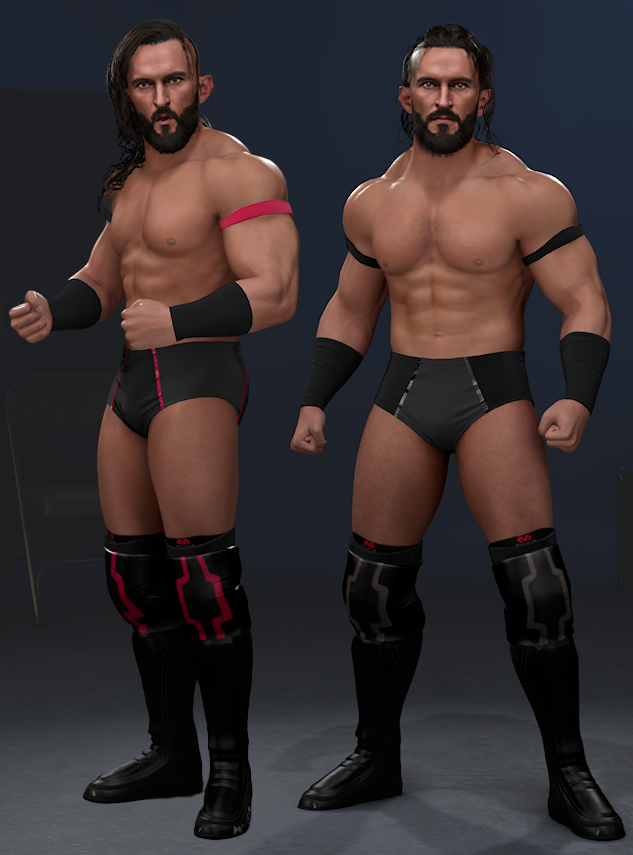 Valoween's tweet photo. I have also re-uploaded pre-Death Riders Pac. Now includes the rarely worn red trim.

Hashtags: PAC, AEW, Valoween

#wwe2k26 https://t.co/lVpfL7sAel