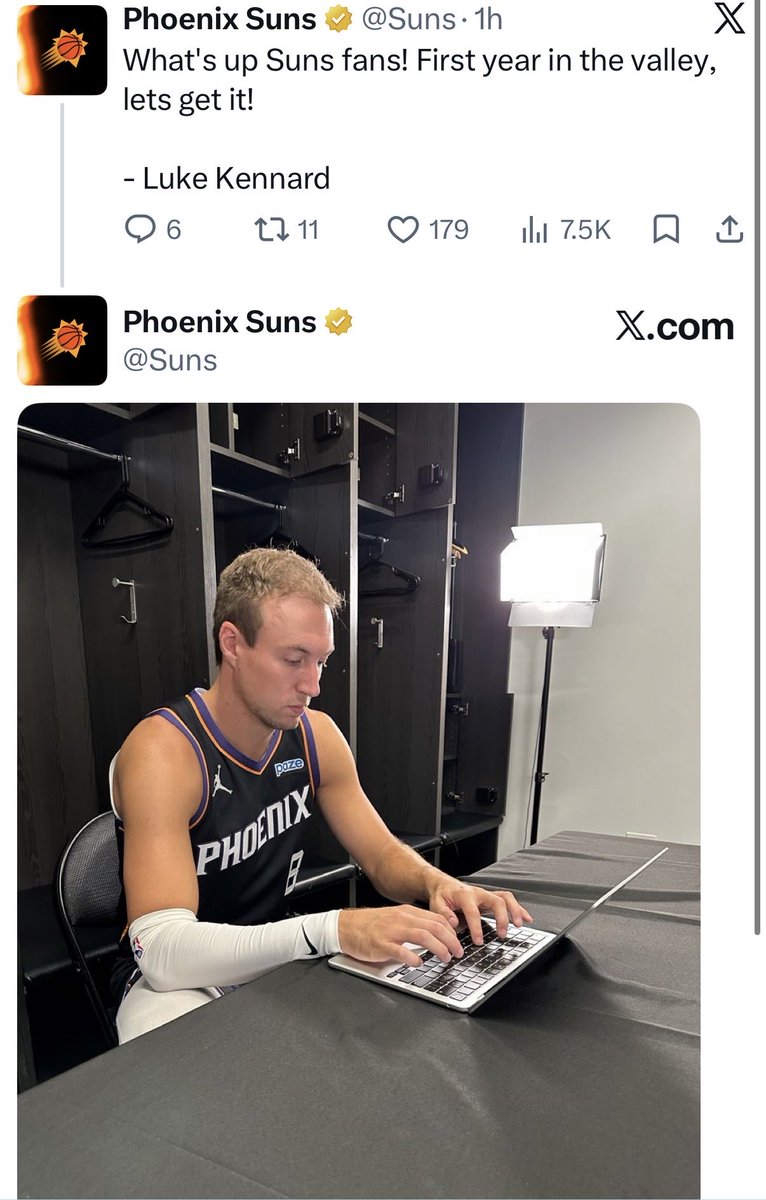 SunsLead's tweet photo. Love these check-ins they’re doing with the guys, really gets to showcase their personalities and why Suns basketball can’t come soon enough 🌄☀️ https://t.co/oRvzDUab0Z