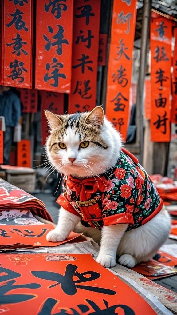 ORCo7XIYGg43hlo's tweet photo. [Today at the market, I found a cute little cat that was being a bit mischievous (mischievous sounds similar to the tone of 纠嘉闹嘉), it curled up happily beside the corn stand, making the whole warm market scene lovely beyond words!]， https://t.co/Vieo7N4Wgs