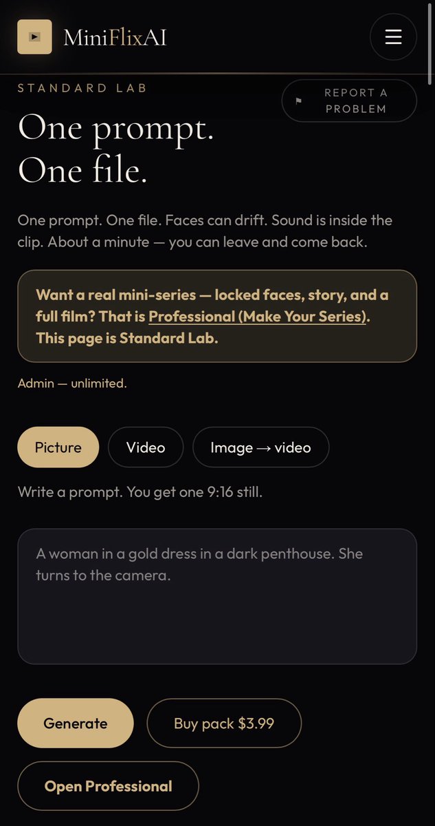 MINIFLIXIA's tweet photo. Invite a friend to MiniFlixAI 🎁

When they join Premium or Gold, you get free Lab creations.

Share your link. Create more.
#AIVideo #AICreators https://t.co/w3LfPVs62g