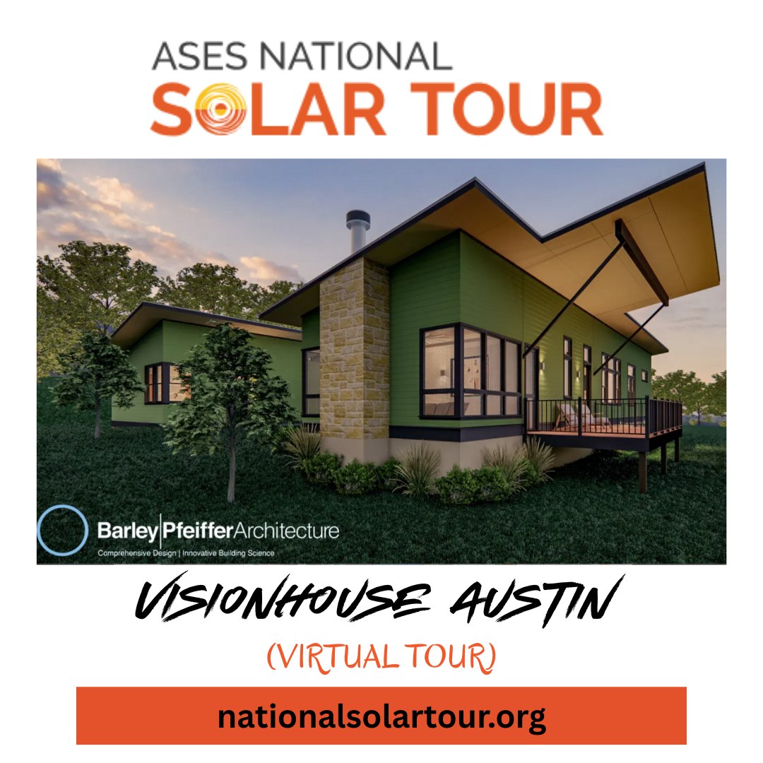TXSES's tweet photo. The @ASES_Solar National #SolarTour showcase starts this weekend—Oct. 2–4!📣👏 It's the tour's 31st Anniversary  &amp; your chance to see #solar and #SustainableLiving up close &amp; in your community.
🔗Learn more &amp; see map: https://t.co/yNC9Vjtckc 
☀️Texas photo info: see comments https://t.co/9kCiTlsjnm