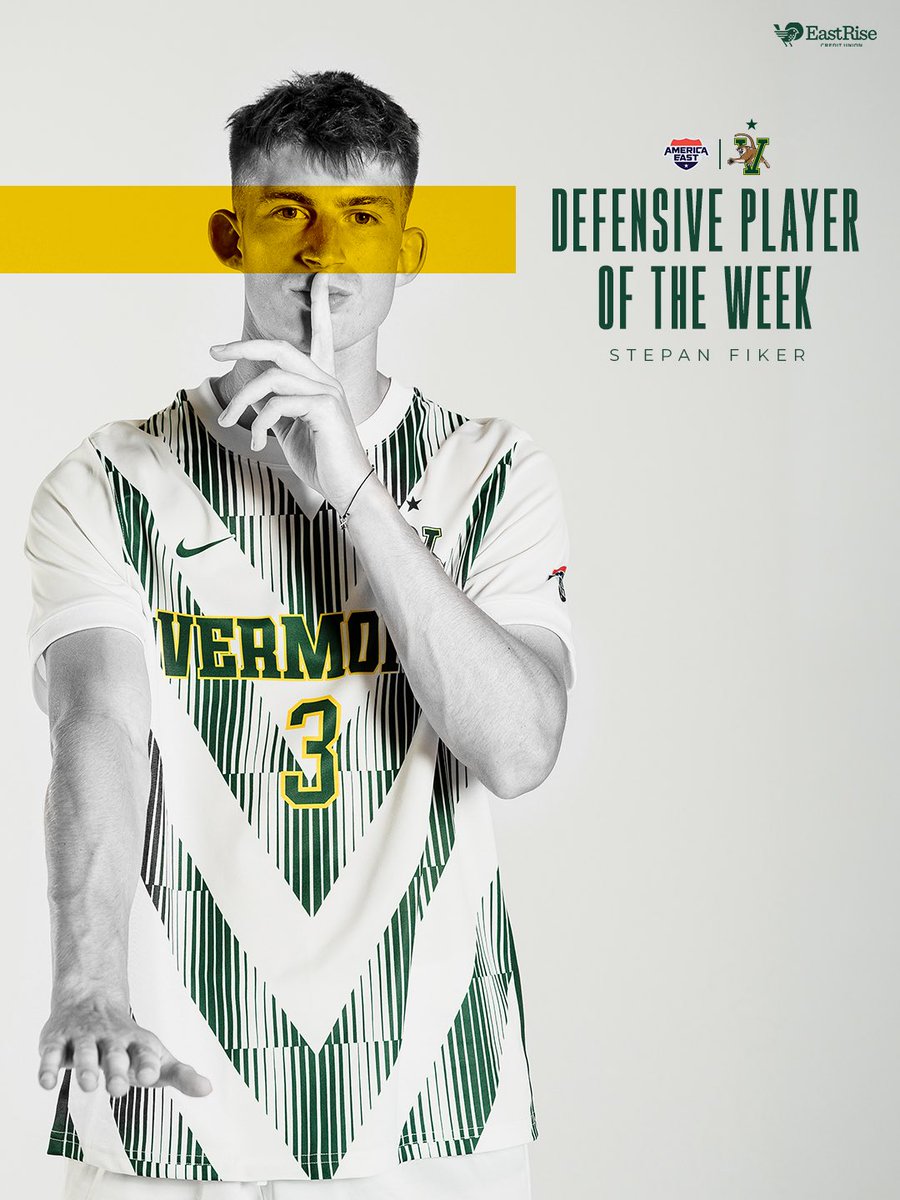 UVMmsoccer's tweet photo. A pair of Catamounts earning @americaeast weekly awards after Vermont’s 4-0 win over Bryant ⭐️
#LetsRally https://t.co/aU2AOVvrdC
