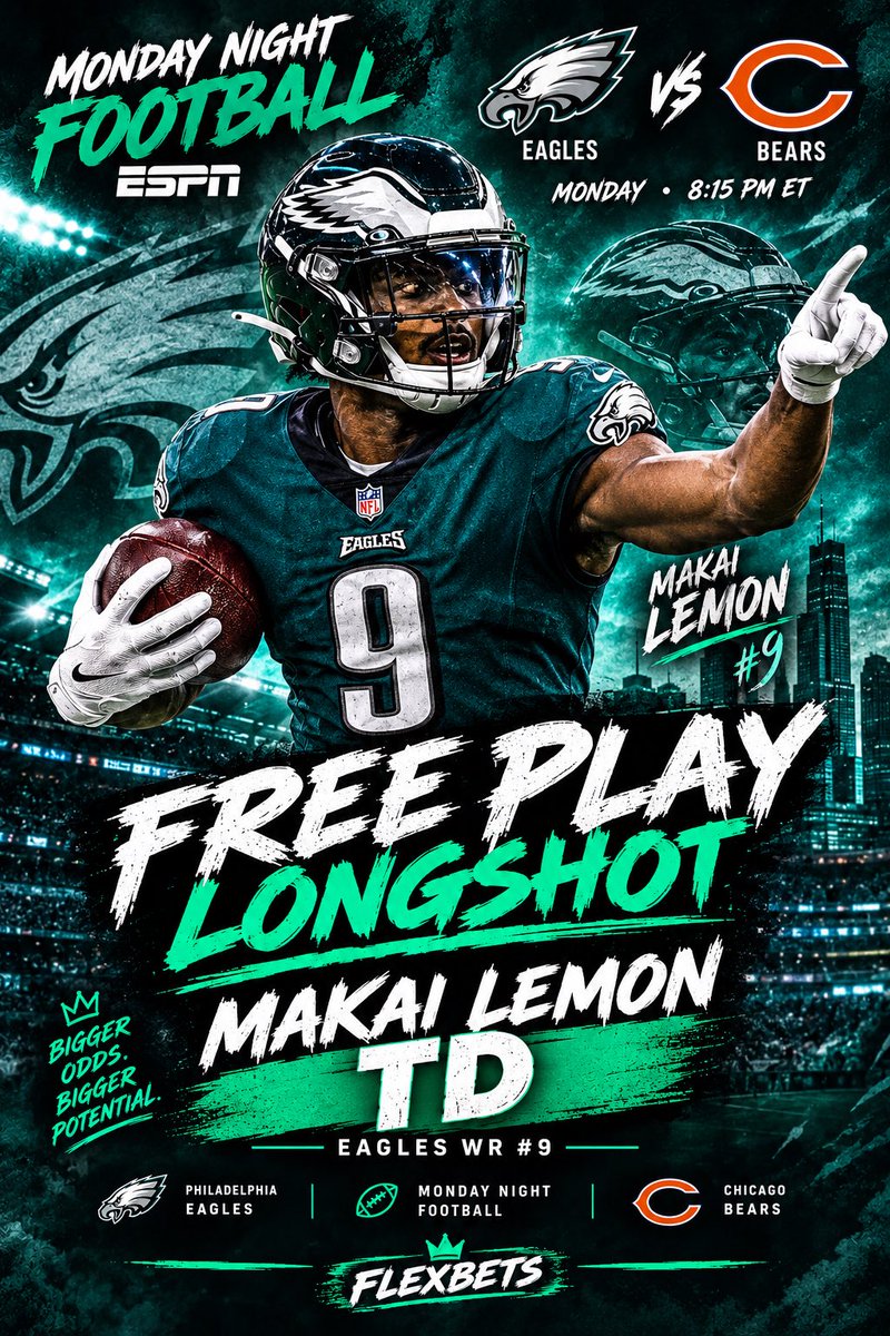 Flex_Bets's tweet photo. Free play of the day! Longshot TD, should see more usage today with Goedert out!

Link in bio for more! https://t.co/tx5HzggCMW