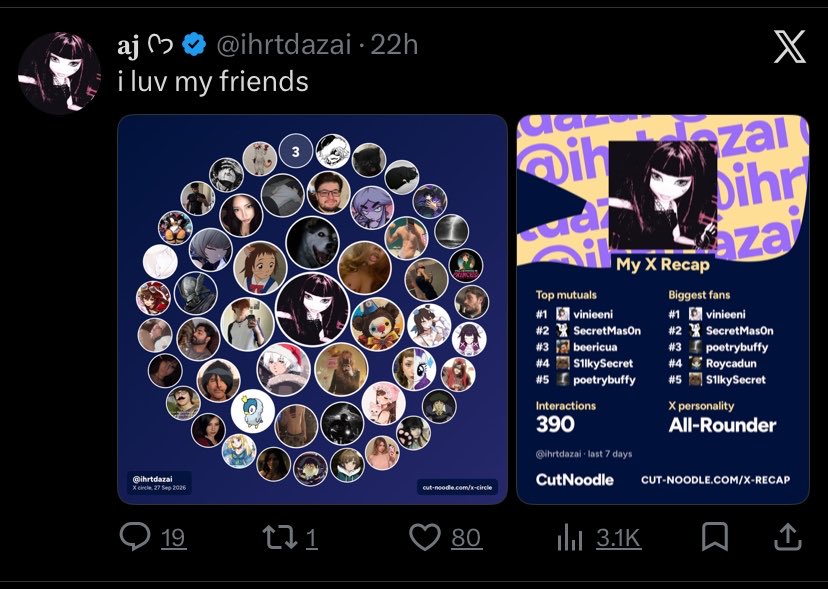 WeirdBlackMan_'s tweet photo. Y’all watch what site you give your X Information too Some girl I’m following used X Circle thing and later got her shit hacked 

Ultimately she should’ve immediately changed password and email and added 2FA if it wasn’t enabled https://t.co/QCKHJVbF8X