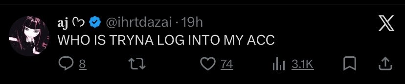 WeirdBlackMan_'s tweet photo. Y’all watch what site you give your X Information too Some girl I’m following used X Circle thing and later got her shit hacked 

Ultimately she should’ve immediately changed password and email and added 2FA if it wasn’t enabled https://t.co/QCKHJVbF8X