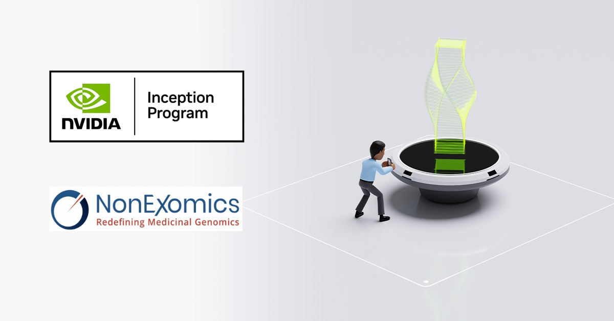 SudhakaranPrab's tweet photo. proud moment: @NonExomics has joined the @nvidia Inception program!
years ago at @Cambridge_Uni, the dark genome was a fringe idea. Now we're scaling an AI discovery engine to turn it into medicines, with @NVIDIA, Google for Startups.
#NVIDIAInception #TechBi https://t.co/4WicYz5jjm