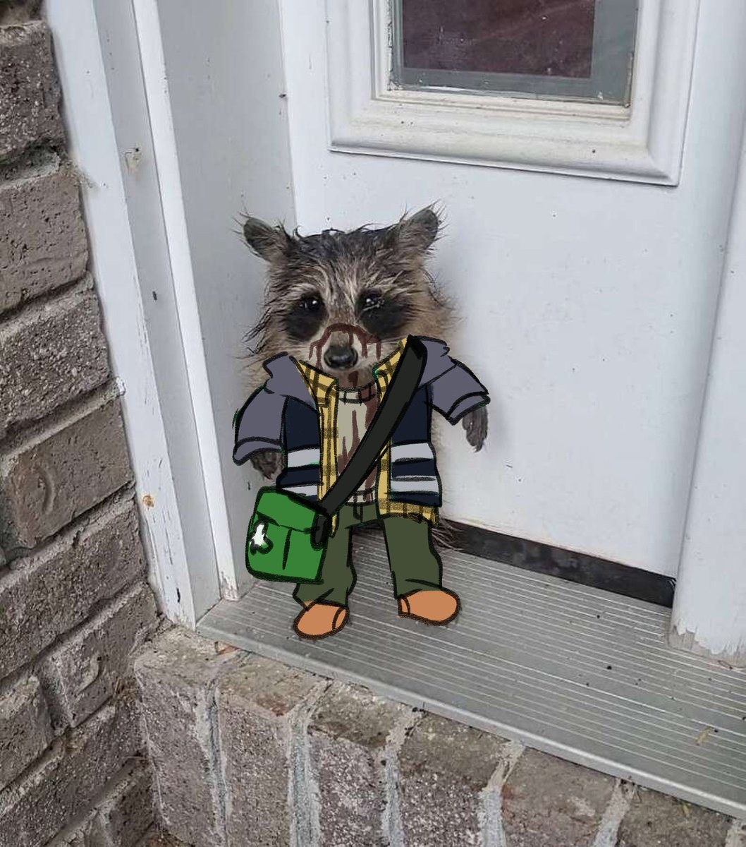 N0cchi_'s tweet photo. I live for Raccoon Bryan https://t.co/0yqKZlnnnw