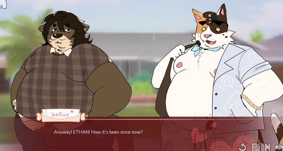 pawcord's tweet photo. i gen dont think i could fit the whole cast if just these two take the whole screen #LetterheartsVN https://t.co/sc1YD0IwAa