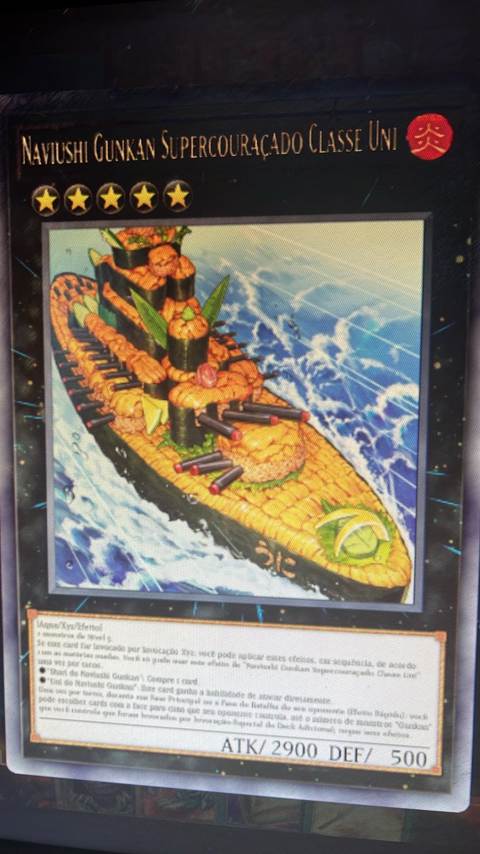 IeIzera's tweet photo. QUE MERDA É ESSA YUGIOH PLAYERS? DECK DE COMIDA JAPONESA? https://t.co/ezMYxKxfzL