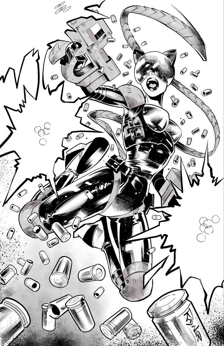 MaxRaynorArt's tweet photo. Absolute Catwoman commission!! https://t.co/sta8wOd7SO