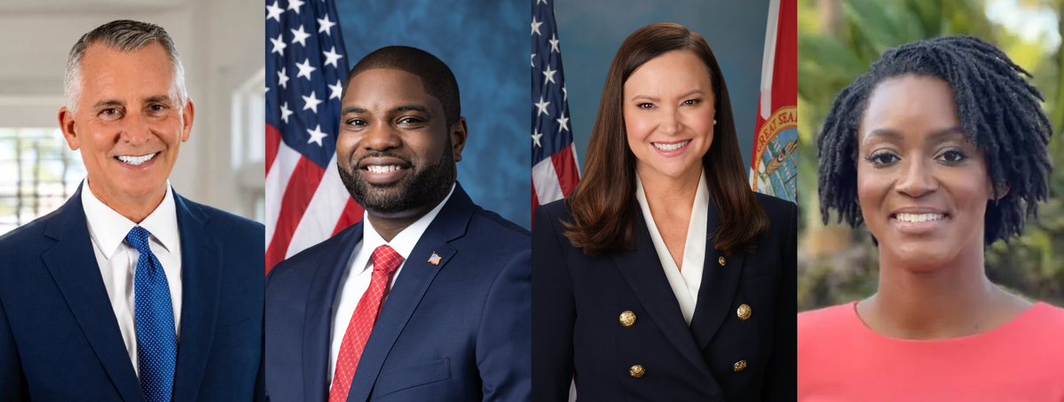IAPolls2022's tweet photo. FLORIDA POLL By Change Research 

GOVERNOR 
🟦 David Jolly: 48%
🟥 Byron Donalds: 46%
—
SENATE
🟥 Ashley Moody (i): 48%
🟦 Angie Nixon: 47%

Recalled Trump 52-40 | 9/25-27 | LV
https://t.co/rGrMkNaiJ6 https://t.co/AfpzeCJF5q