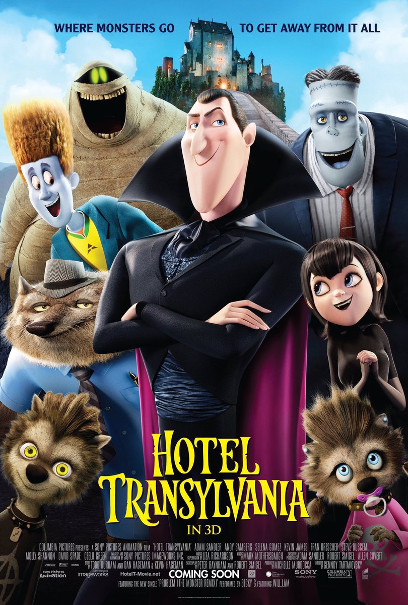 FilmNewsNos's tweet photo. 🎬MOVIE HISTORY: 14 years ago today, September 28, 2012, the movie ‘Hotel Transylvania’ opened in theaters!
#AdamSandler #SelenaGomez #AndySamberg @KevinJames @frandrescher #SteveBuscemi #MollyShannon @DavidSpade @CeeLoGreen #JonLovitz #JimWise #Luenell #GenndyTartakovsky https://t.co/mqFDdxQC5h