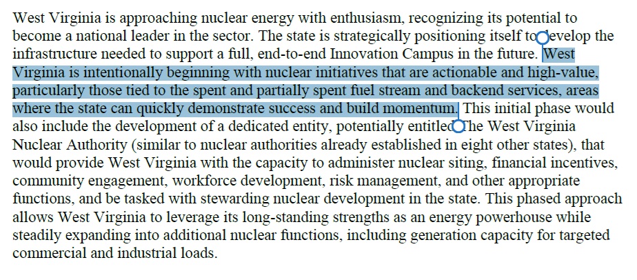 BradMcElhinny's tweet photo. Is this the same as, ""But West Virginia will not be a dumping ground for nuclear waste?" Who could say! https://t.co/yX7EDAUSdP