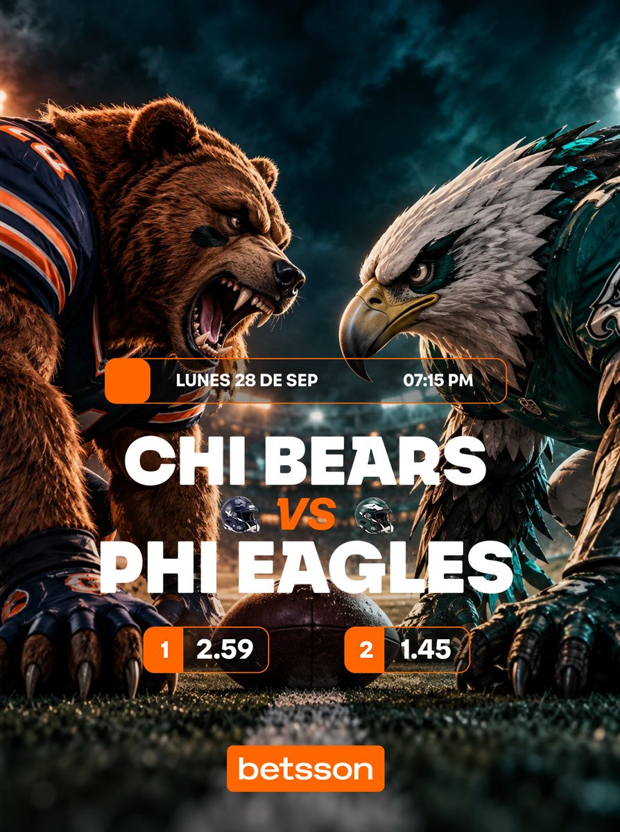 BetssonCo's tweet photo. ¡HOY HAY NFL! 🏈

Se enfrentan dos grandes del fútbol americano por la 4ta jornada del torneo🏟️

¿Quién crees que se lleve este choque de campeones de Superbowl? 👀

🔥Apuesta en Betsson https://t.co/1sOE9GYcAM