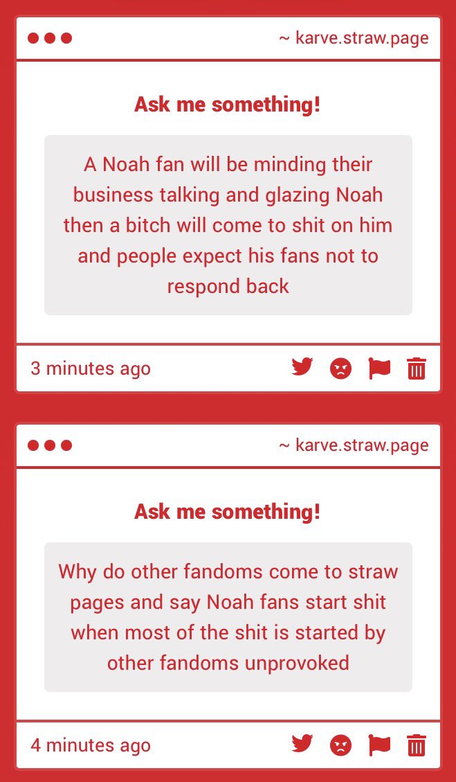 foahmolly's tweet photo. Genuinely will just be a random post from a noah fan then someone qrts trying to get a hit tweet off of it but apparently we cant give them the same energy? 💀 https://t.co/3hufq2YCP9