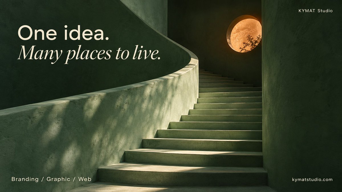 kymatstudio's tweet photo. Branding, graphic design and web design: one idea can take several routes. A poster introduces it. A website explains it. Start with the place your business needs most. Let's talk.
https://t.co/jCHXDWXOBK https://t.co/oHmpXY4TTA
