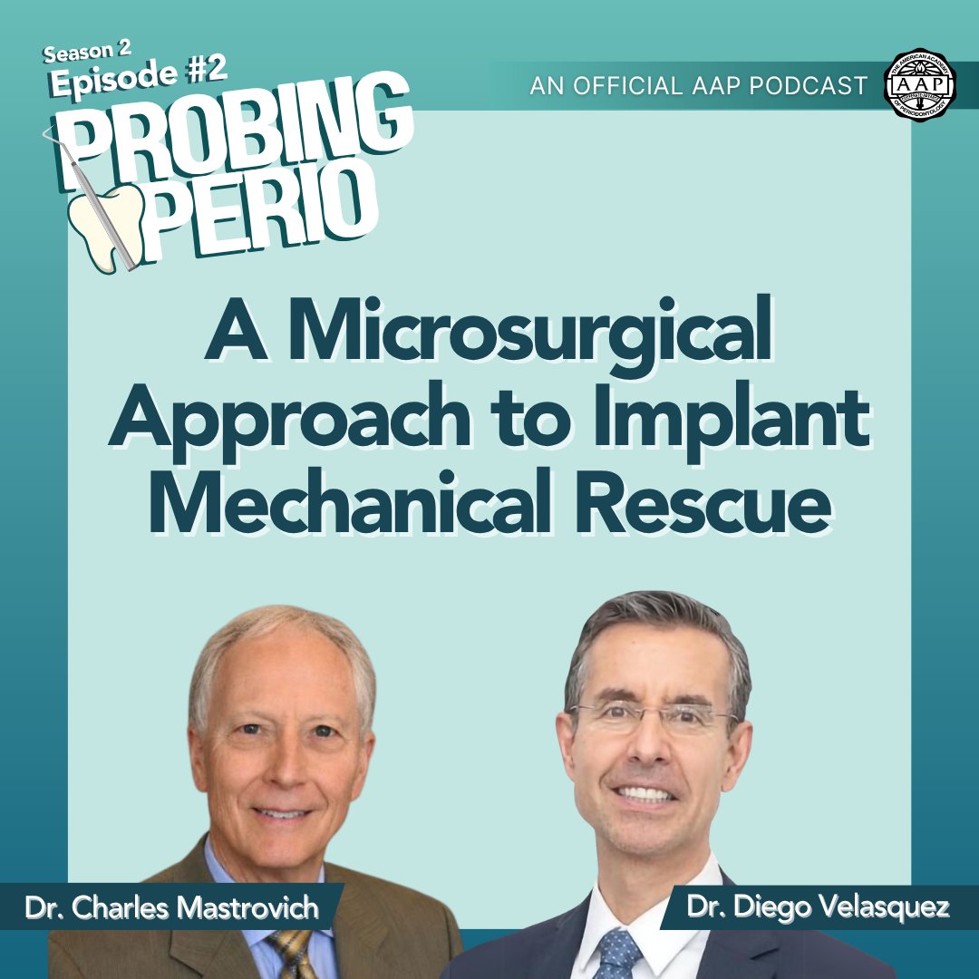 AAPerioJournals's tweet photo. Listen to our new episode from the Micro-series on Microsurgery.
Dr. Diego Velasquez hosts the discussion about A microsurgical approach to implant mechanical rescue with Dr. Charles Mastrovich.
Podcasts: https://t.co/eJ08a1aLgj
Read the article here: https://t.co/S7ECjrlUGw https://t.co/2NHavWCj1o