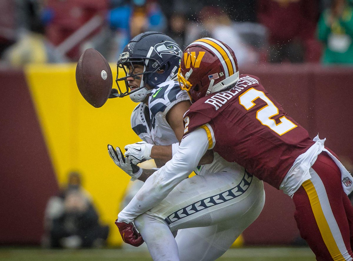 PFF's tweet photo. Most PBUs among CBs this season

Amik Robertson              6
Christian Gonzalez        4
Max Melton                      4
Trent McDuffie                4
Will Lee                              4 https://t.co/1rGLYF4YC7