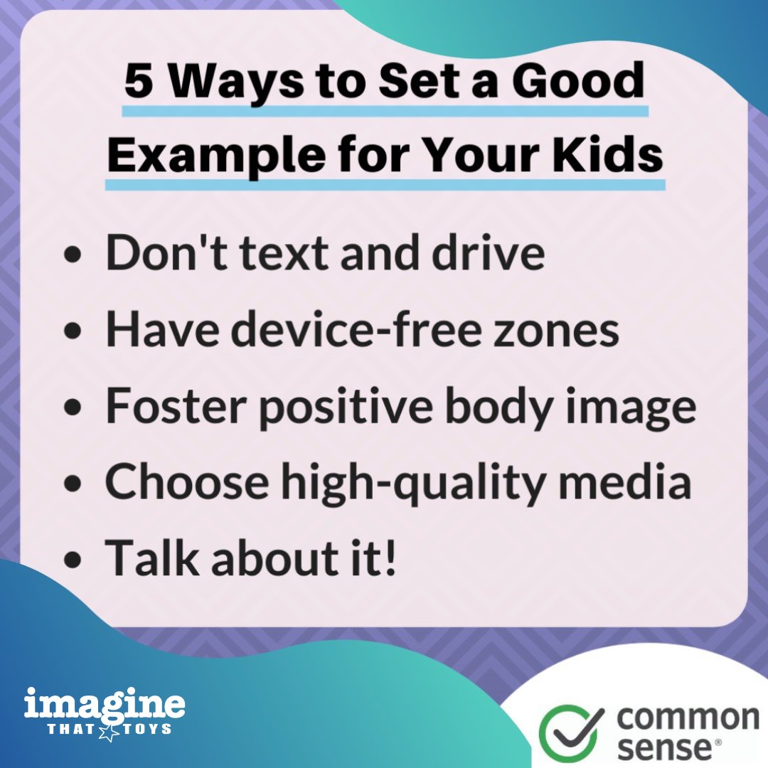 ImagineThatKS's tweet photo. Grownups set so many examples to the kids in their lives. What you you recommend to add to this list?
#GoodExamples #TeachingMoment #ImagineThatToys https://t.co/8kNARHOvdu