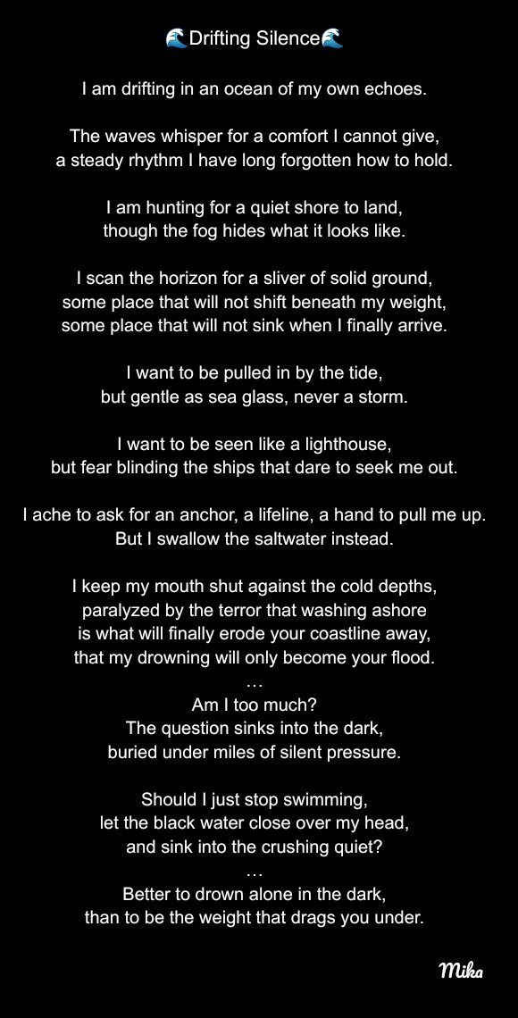 MikatheTrainer's tweet photo. One of my most recent poems 🖤 
CW: Themes of depression, anxiety, panic disorder https://t.co/qXHPCeVp1B