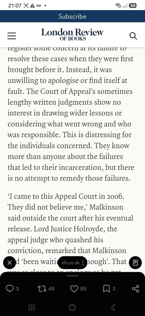 Barristerblog's tweet photo. Very good @MattFoot2 article on the Court of Appeal's grudging reluctance to rectify miscarriages of justice. Malkinson, Plummer, Sullivan ..... Will Letby be added to that list?  https://t.co/ify9Qax4eg https://t.co/NIsNKlYoZQ
