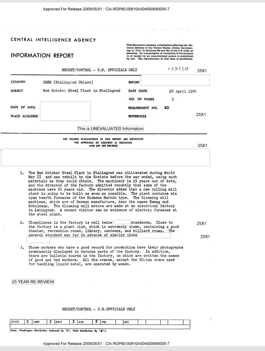 holonabove's tweet photo. Q drop 850 lands a whole lot harder now... in 2018 we were told to learn double meanings, that news unlocks the map, and then came the question... 

Why is STEEL so important? 

The trail went straight into the CIA file on the ***Red October*** Steel Plant in Stalingrad, an industrial asset rebuilt because steel sat underneath war capacity, infrastructure and national survival...

Now run that forward into what Trump is doing... U.S. Steel gets pulled into a national security framework, Section 232 protections tighten, steel tariffs go to 50%, Minnesota iron ore comes back online, and now a $15 billion Iowa steel plant moves into the picture...

The sequence is clean... secure the producer, secure the ore, protect the market, build the mills and expand the capacity that feeds ships, weapons, rail, energy, bridges and heavy industry from inside the country...

That is why STEEL was the question... steel is industrial power, sovereignty and national security... future proves past...