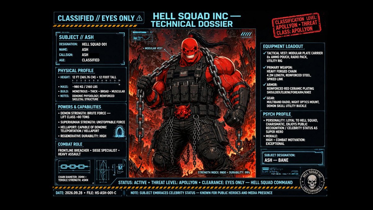 HELLSQUADINC's tweet photo. THE HELL SQUAD INC.  
EVEN  HELL HAS HEROES!!!  

#indieComics #comicBookArt #comicCreator #indieComicCreator #comicArt #comicCharacter #ImageComicsStyle #90sComics #SHAREYOURART https://t.co/y8C7rMWnus