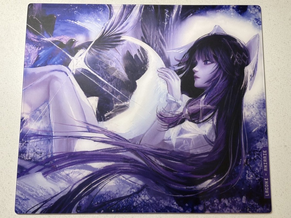 LeLaconi's tweet photo. My new custom Kogla pad just arrived! 🤩 

Huge thanks to @dxstiny26 for helping me get this pad.

And huge thanks to @anirrie_  for letting me use her artwork for the custom 🥹

Really happy with how it turned out, it looks so good! https://t.co/XfiMZ5Jnv4