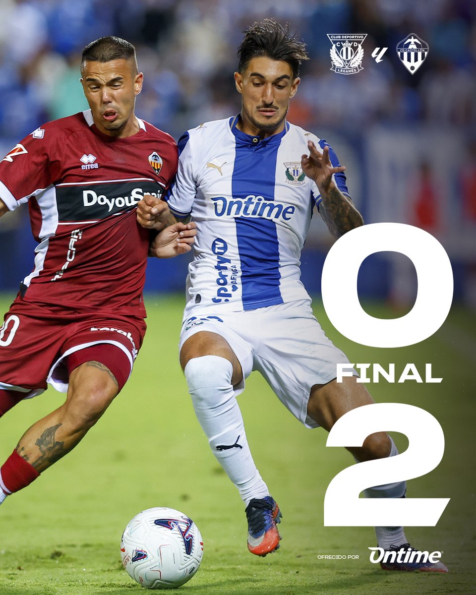 CDLeganes's tweet photo. ⏹️ 96' Final del partido. 

0-2 | #LeganésCastellón https://t.co/XBCrUFBQDQ