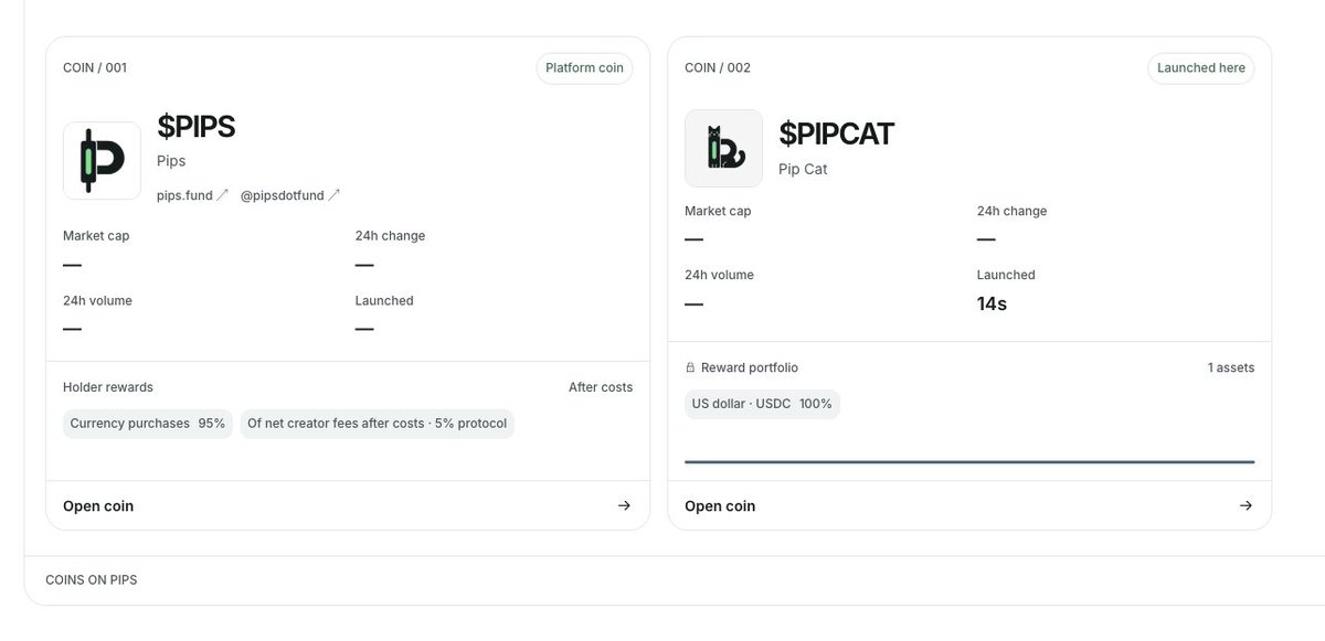 pipsdotfund's tweet photo. Launches are live https://t.co/v6hRy8cDDA