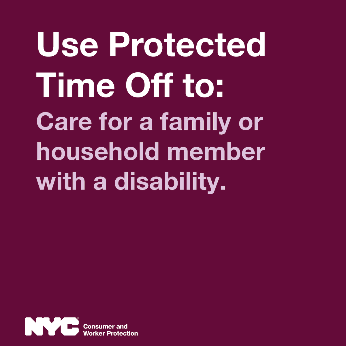 helloDCWP's tweet photo. ⏰ Did you know? Most New Yorkers get 40 to 56 hours of paid Protected Time Off.

Learn how you can use yours at https://t.co/vGUsVRLVxZ https://t.co/RuK9FYugmb
