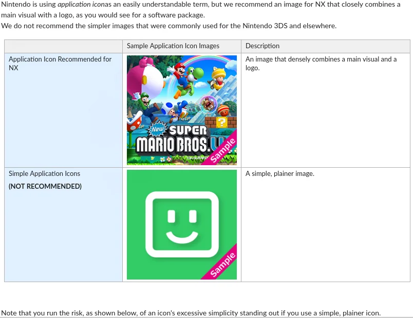 WhatsAppTeto's tweet photo. This is on the nintendo developers guidelines btw https://t.co/xNR6bJV2yg