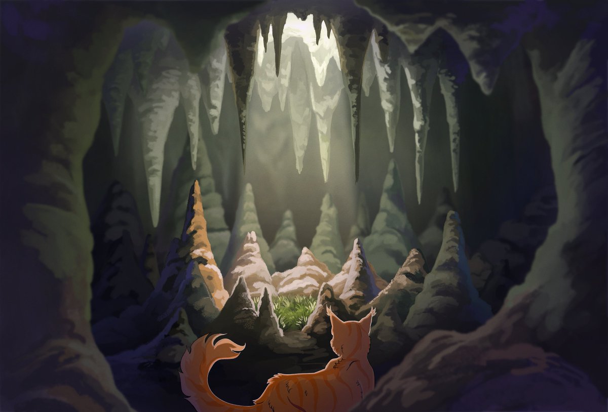 harriertail's tweet photo. cave scene ! https://t.co/L6zzgzDFLp