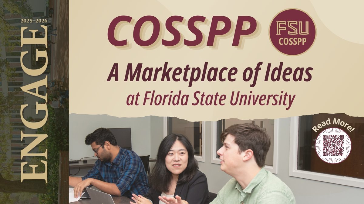 FSUCOSSPP's tweet photo. Welcome to a true marketplace of ideas 💡🗣️
 
 At FSU COSSPP, big solutions start with collaborative conversations.

To read more: https://t.co/m4Emie9THJ https://t.co/fanFI9Ayui