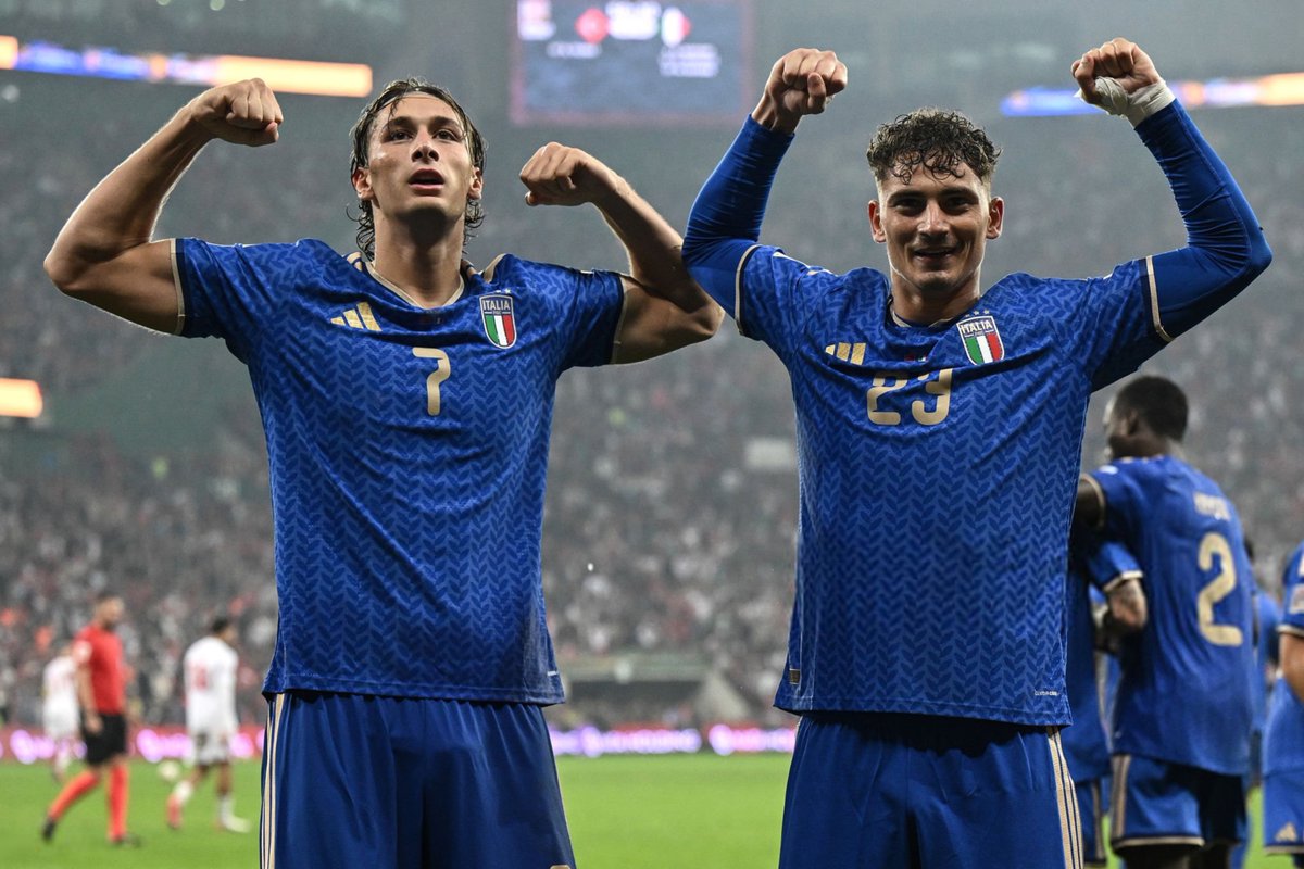 HQpcrt's tweet photo. Pio Esposito &amp; Sebastiano Esposito #NationsLeague https://t.co/tFOkc8dJDe