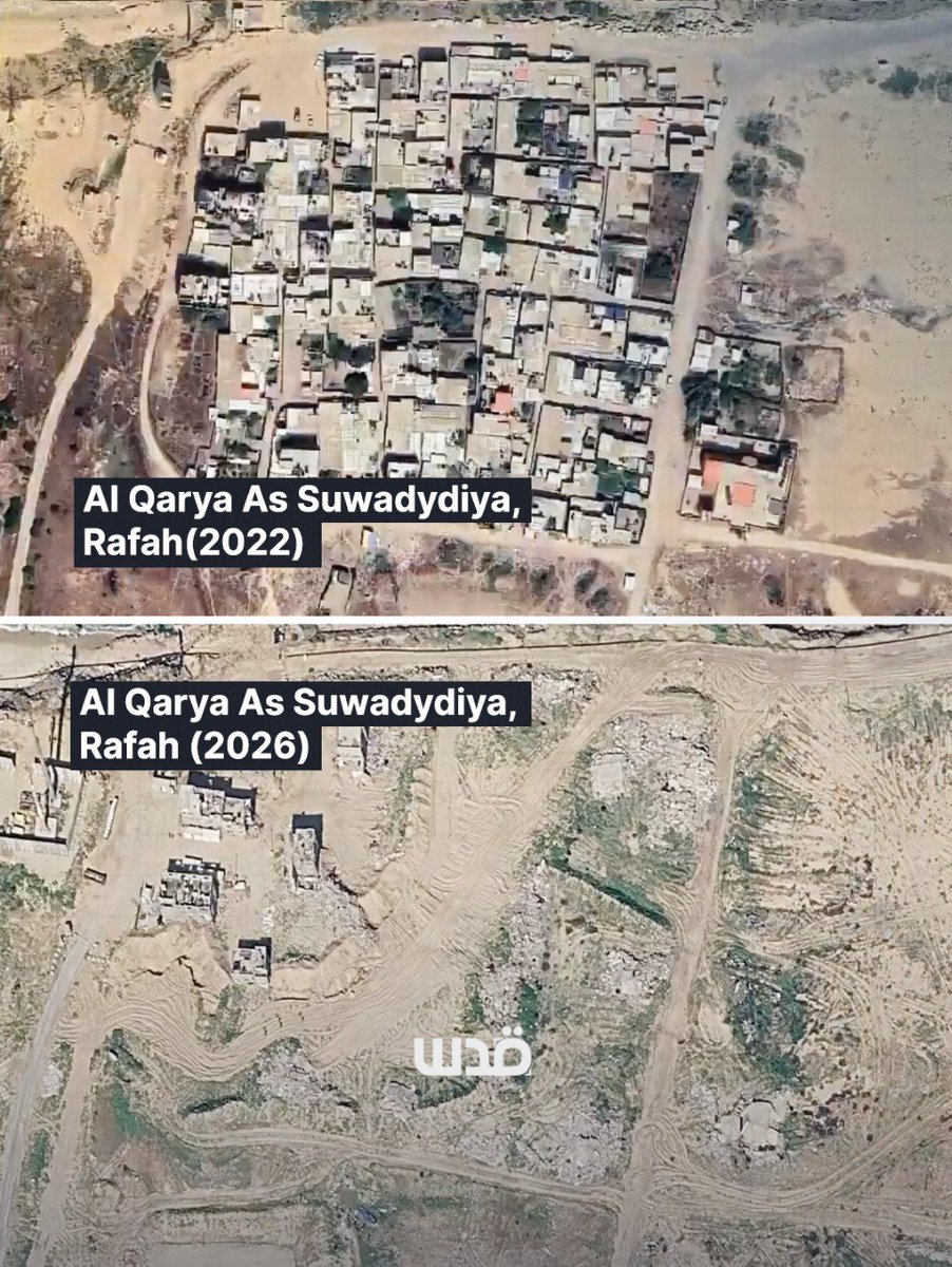 QudsNen's tweet photo. Google Maps updated satellite imagery of the Gaza Strip has left people shocked by the scale of destruction visible across the besieged territory after Israel’s genocide on Gaza.

Yet even these images show only a fraction of the devastation. The updated satellite view does not capture the full extent of the destruction across Gaza, where entire neighborhoods have been reduced to rubble and vast areas have been wiped out.