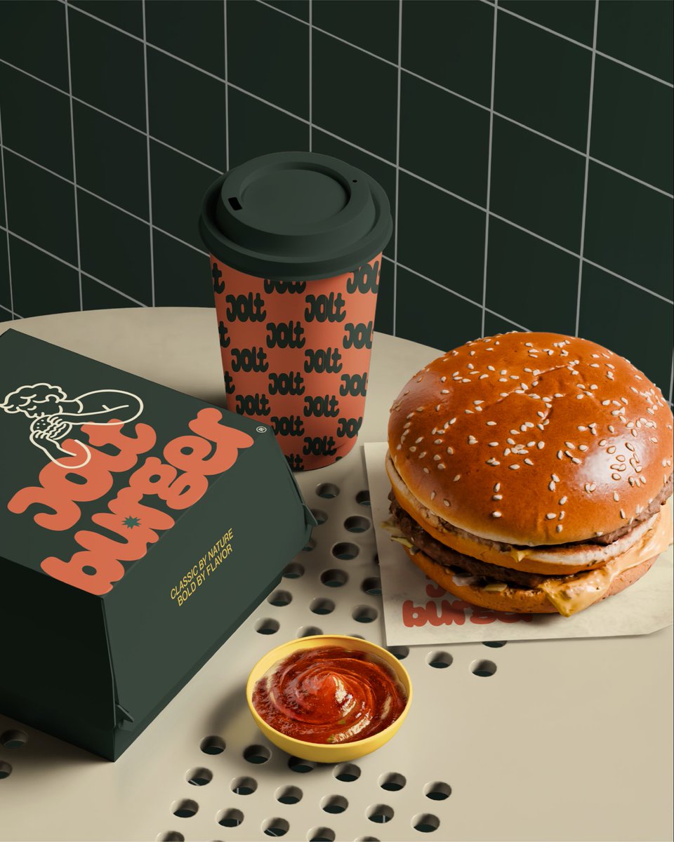 1Rhdesign's tweet photo. @TactusDe1 مشاركتي لتصميم الشعار :
جُولت • Jolt 🍔 https://t.co/aWYgjAYZY7