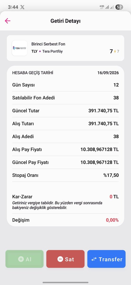 Bugihan333's tweet photo. Sayın Cumhurbaşkanım, 

@spkgovtr YASAL HAKKIMIZI ÇİĞNİYOR

“TAKAS KESİNLİĞİ İLKESİ”

16 EYLÜL 13.30 ÖNCESİNE KADAR EMİR VERİP PBLK OLANLAR YASAL ALACAKLIDIR.

KANUNLARI UYGULAMIYOR, KURNAZLIK YAPIYOR.

FİYATIN AÇIKLANMAMASI YATIRIMCININ SORUNU DEĞİLDİR.

AYNI GÜN VALÖRÜNDEN YATIRIMCIYA YENİ FİYAT AÇIKLANMAMASINA RAĞMEN 10.308tlden ALIM YAPTIRILDI FAKAT SATIM EMİRLERİNE TASVİYE KAPSAMINDA DENDİ.

BU HAKKANİYETSİZLİĞİ LÜTFEN DÜZELTİN

#TLY #TMV #THF #DOH #TP2 #TERA #fonmağdurları #FonMağduriyetiSonBulsun #TeraMağdurlarıÇözümBekliyor #TeraMağduriyetiSonBulsun #FonMağdurlarıAçıklamaBekliyor #OZATD #BORSA #FatmaBetülSayan #dfi #türkiyefransa #paramıznerede
#HALKINSESINIDUYUN @abakingurlek @RTErdogan @memetsimsek