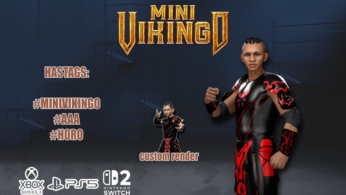 Miguel_Horo's tweet photo. Mini Vikingo AVAILABLE now for WWE2K26!

@WWEgames  @luchalibreaaa #aaa #aaatriplemanía #triplea https://t.co/Dn2FgzrfLg