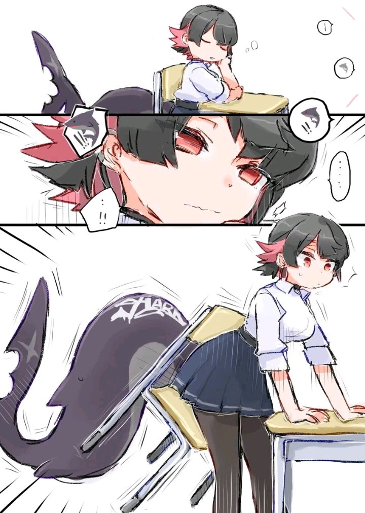 CEJASDEMARVIN's tweet photo. Esto es bien XD
(La cola de Ellen se le atoro XD)

Artista:
@az79709363

#ZenlessZoneZero‌, #AidenXEllen, #Aiden https://t.co/zoAnqqtAwf