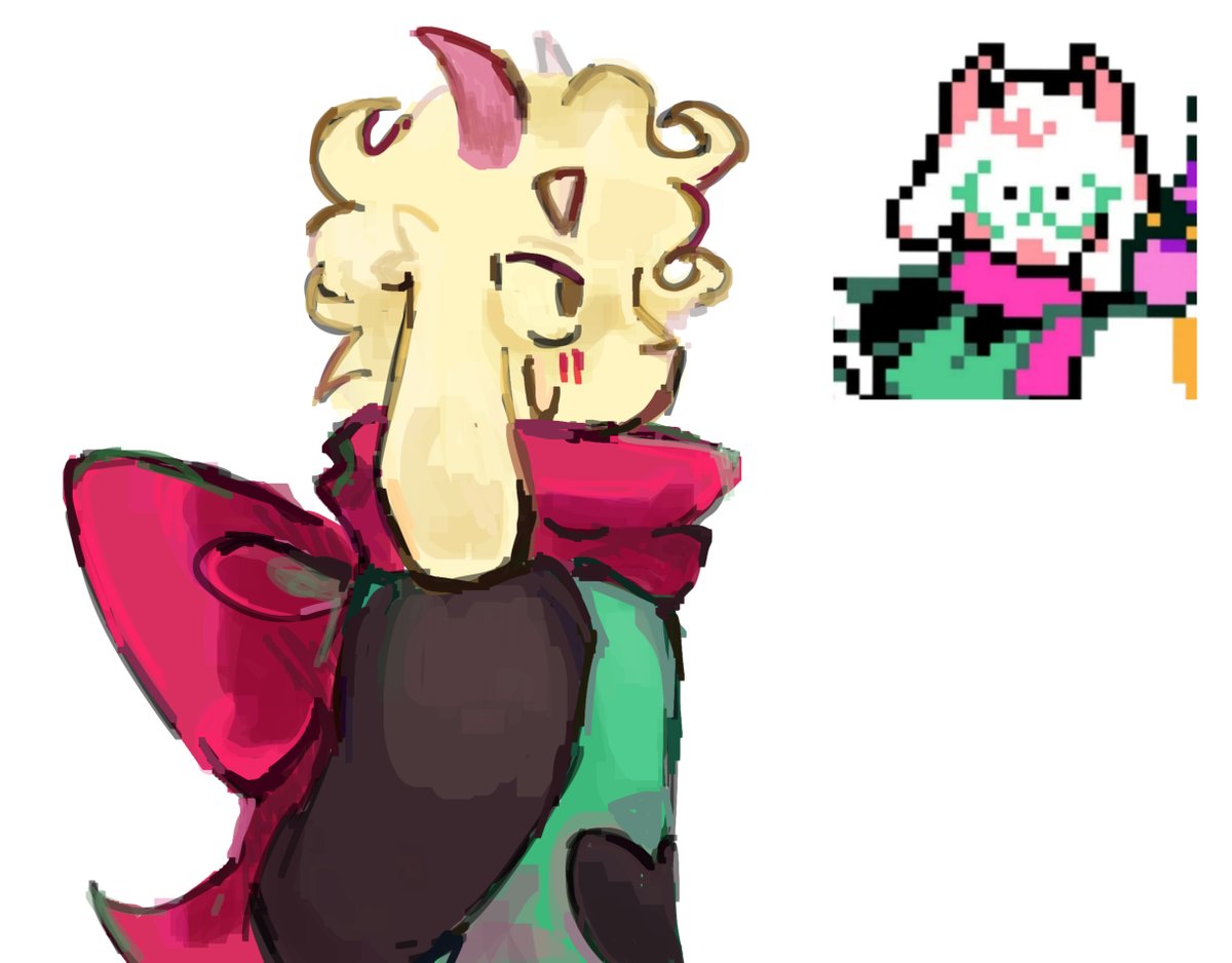 charmorees's tweet photo. #deltarune ralsei render study or something https://t.co/lv3h8oXJPb
