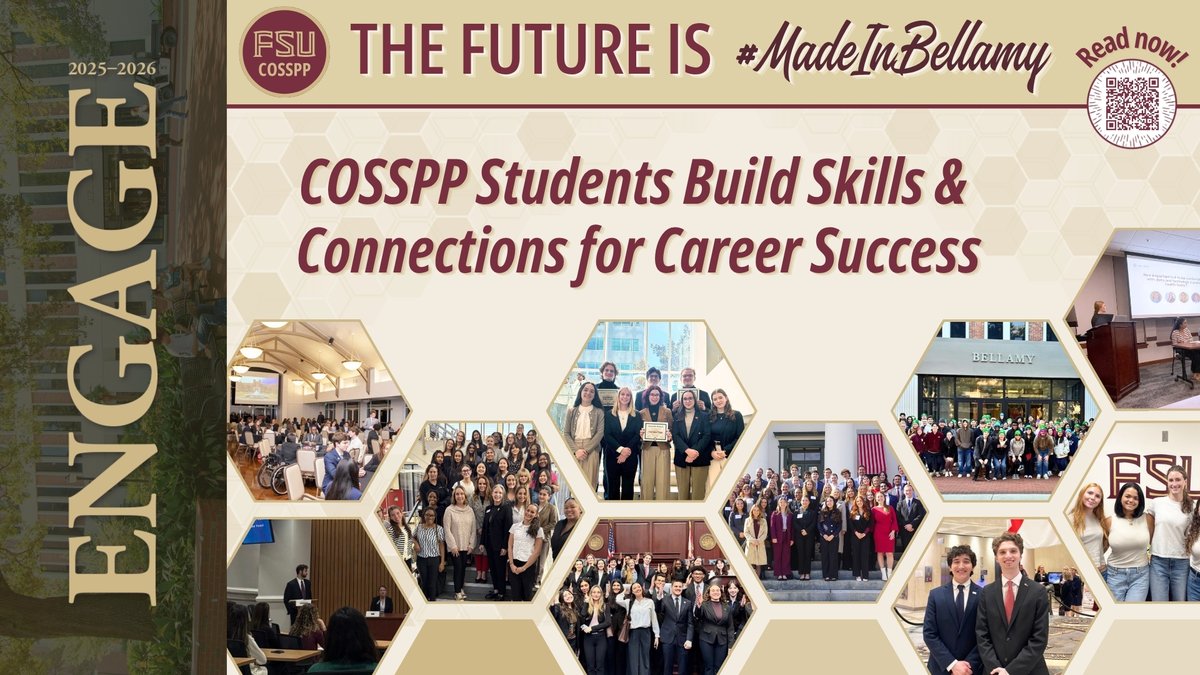 FSUCOSSPP's tweet photo. Make the most of your time at COSSPP! 🎓💡
 
Connect with mentors, join a student group, and build the skills that will build your career.

To read more: https://t.co/TAlXCqI6yq https://t.co/MzUGS9EaRf