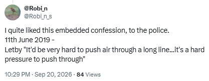 m1chaelbarnes's tweet photo. @DebRoberts22249 You probably saw this telling observation on a Letby comment, from @Robi_n_s Just in case not...
#LucyLetby #Letby #innocencefraud https://t.co/oMVcSsKMdz