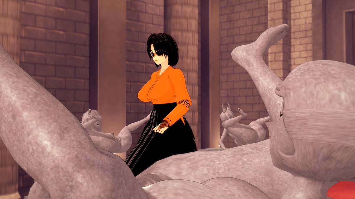 MetallicZoneGT's tweet photo. Lady Ryoka. Head of Vortex INC, boss of Barrett, and generally dangerous to be around regardless of gender. She prides herself on practically having a monopoly on the statue market.

Naturally, she hates Lucy-E, for infringing on her territory.

#petrification #asfr #固め #石化 https://t.co/ZLYBLLjVx3