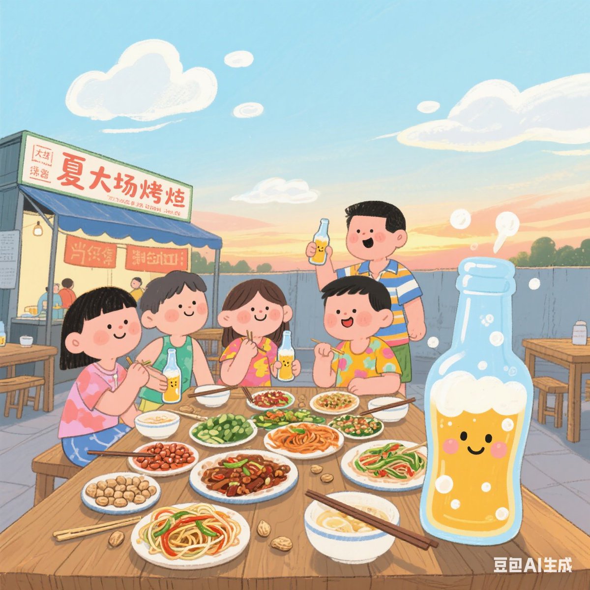 quxr31991's tweet photo. [Ji Mingshe shares a warm moment with friends at the city square today!]， https://t.co/StlDE0N2Tv