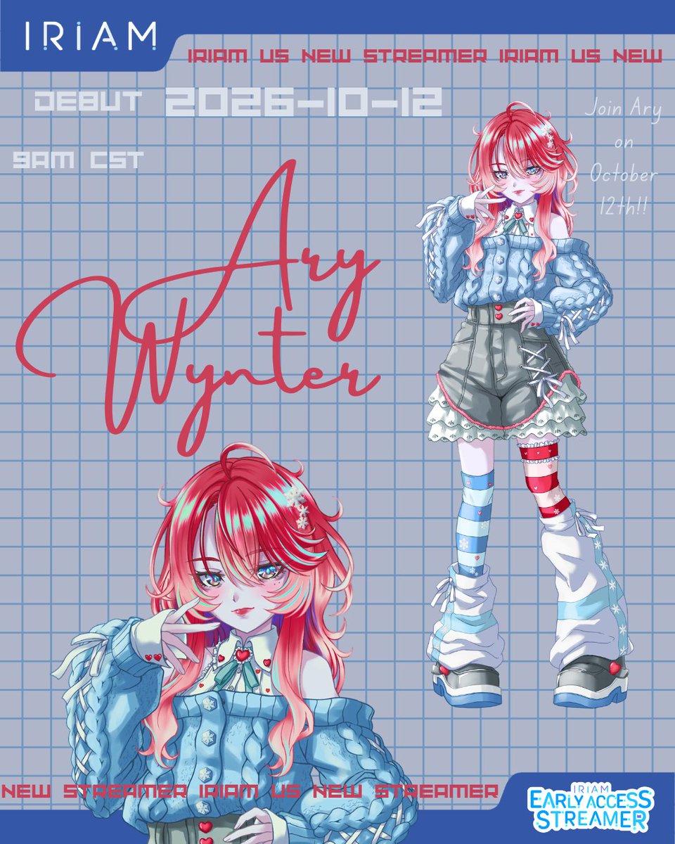 AryWynter's tweet photo. Hello my dear Snowies!! On October 12th at 9am CST I will be debuting on the streaming app IRIAM! This app has many fun ways for us to connect ♥️ #IRIAMEarlyAccess #JumpOnIRIAM #AryWynter #IRIAMUS Let's all have lots of fun! -☁️❄️ https://t.co/oDYS7xIR0W
