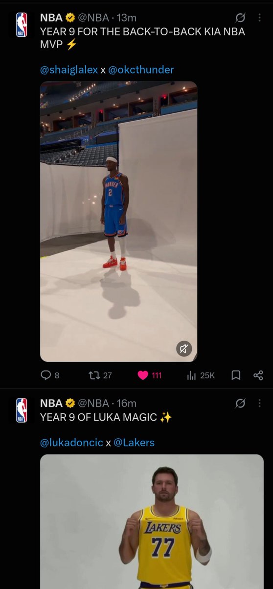 RussFcb's tweet photo. Bro the captions for Shai &amp; Luka are frying me 😭 https://t.co/yAmLKpquA8