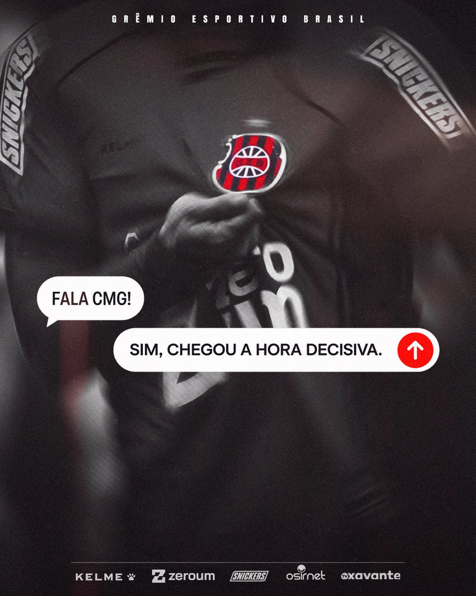 GEBrasilOficial's tweet photo. 𝘾𝙝𝙚𝙜𝙤𝙪 𝙖 𝙝𝙤𝙧𝙖 𝙙𝙚𝙘𝙞𝙨𝙞𝙫𝙖. 🔥 

Juntos em busca do objetivo! 🏹❤️🖤

#XavantePeloAcesso https://t.co/V5HFyyUhT6