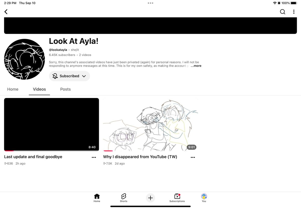 bluepanda004's tweet photo. @YouTubeCreators And then you’ll demonetize the creator that did what you clowns said for "misleading family content", as you let hate groups attack an innocent channel over an indie preschool program. https://t.co/fkl4m9rt65