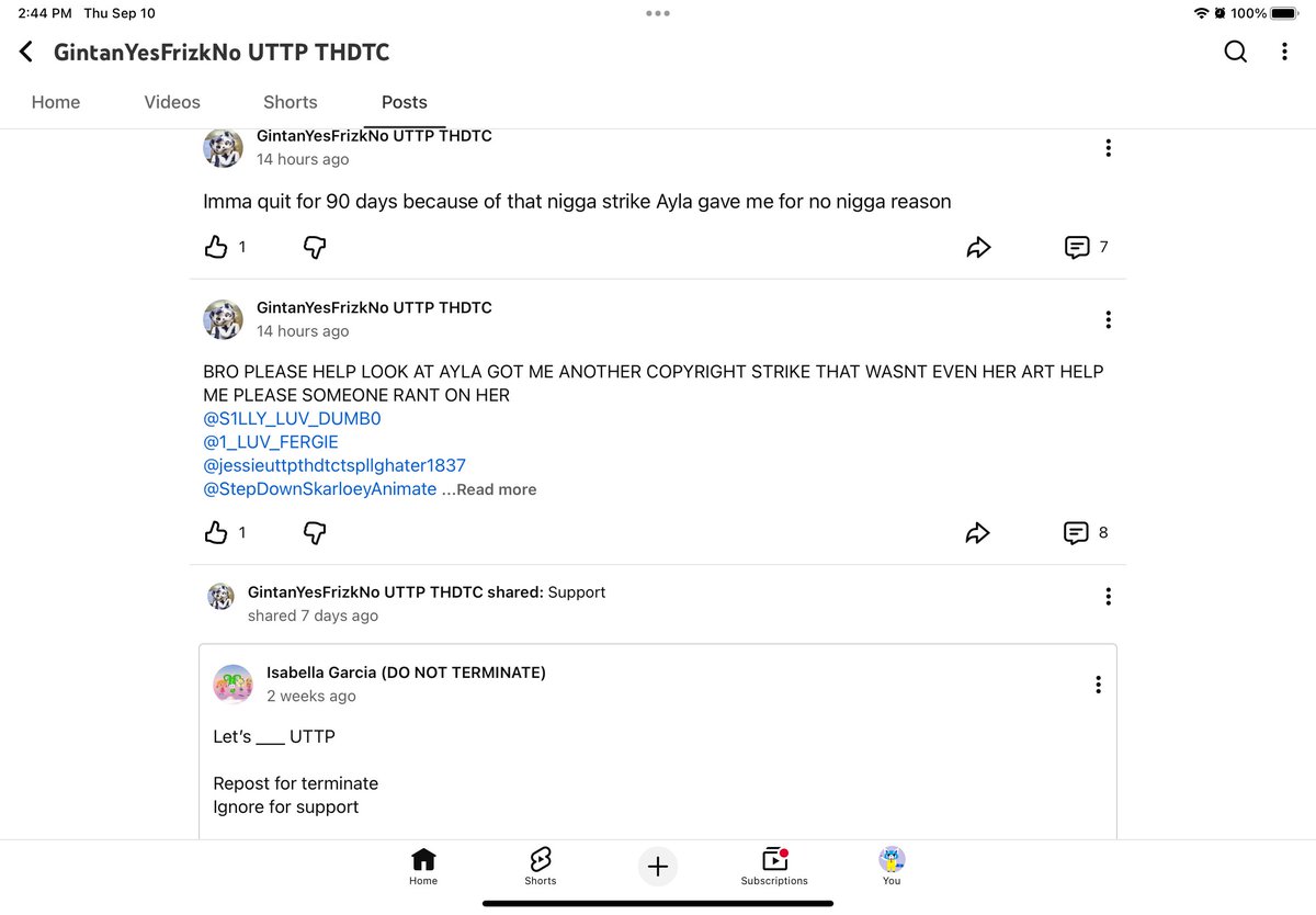 bluepanda004's tweet photo. @YouTubeCreators And then you’ll demonetize the creator that did what you clowns said for "misleading family content", as you let hate groups attack an innocent channel over an indie preschool program. https://t.co/fkl4m9rt65